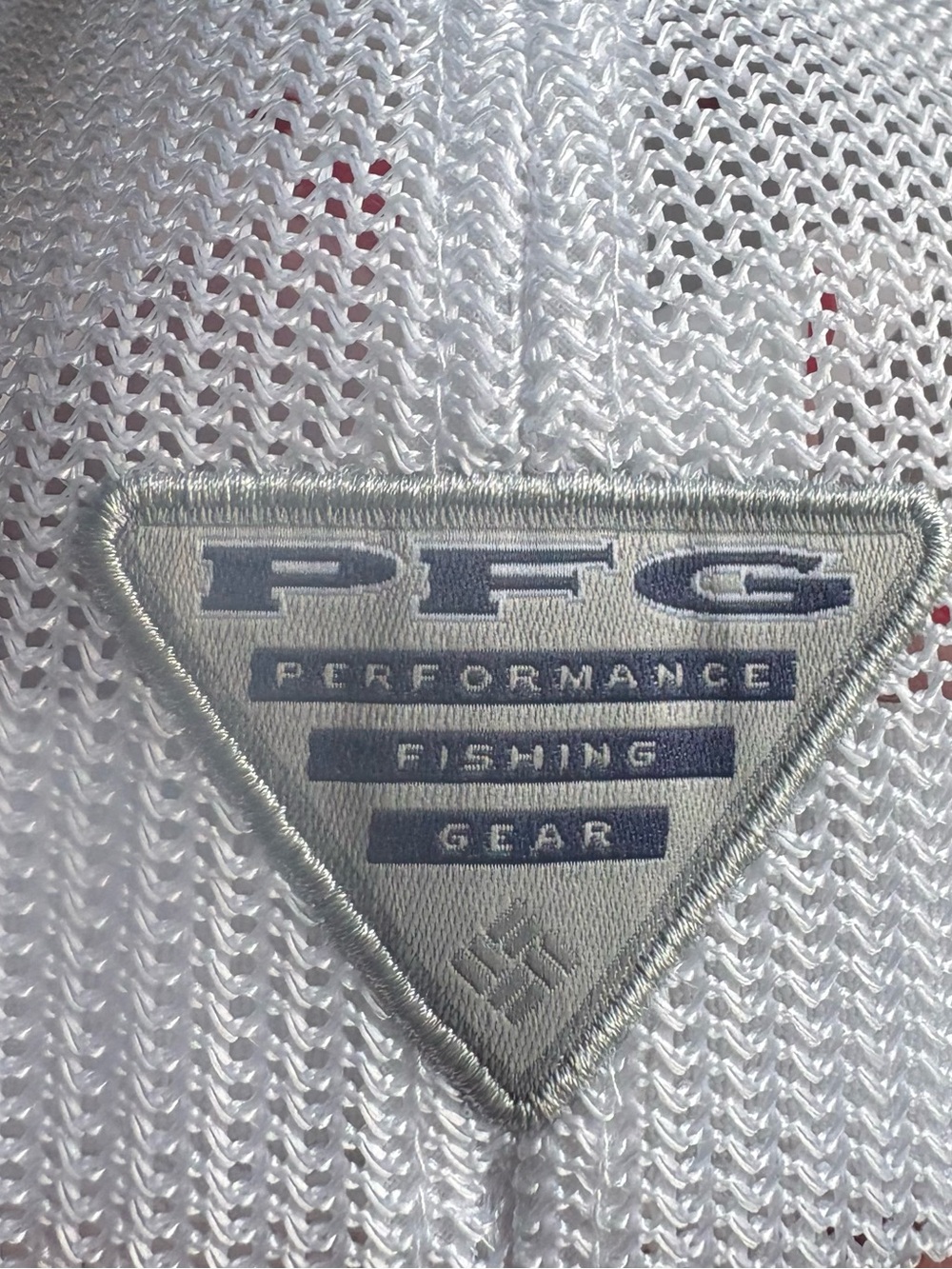 Columbia Red and White PFG Performance Fishing Gear Trucker Hat - Picture 4 of 6